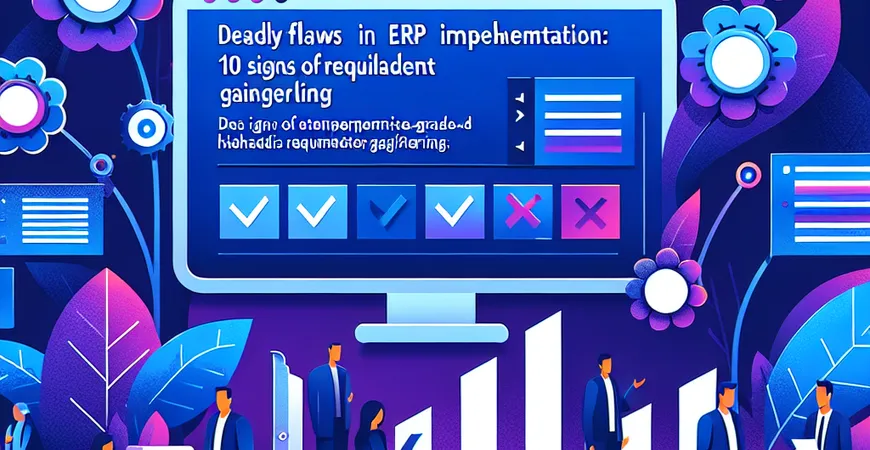 ERP 实施失败的致命伤：需求调研 “拍脑袋” 的 10 个表现